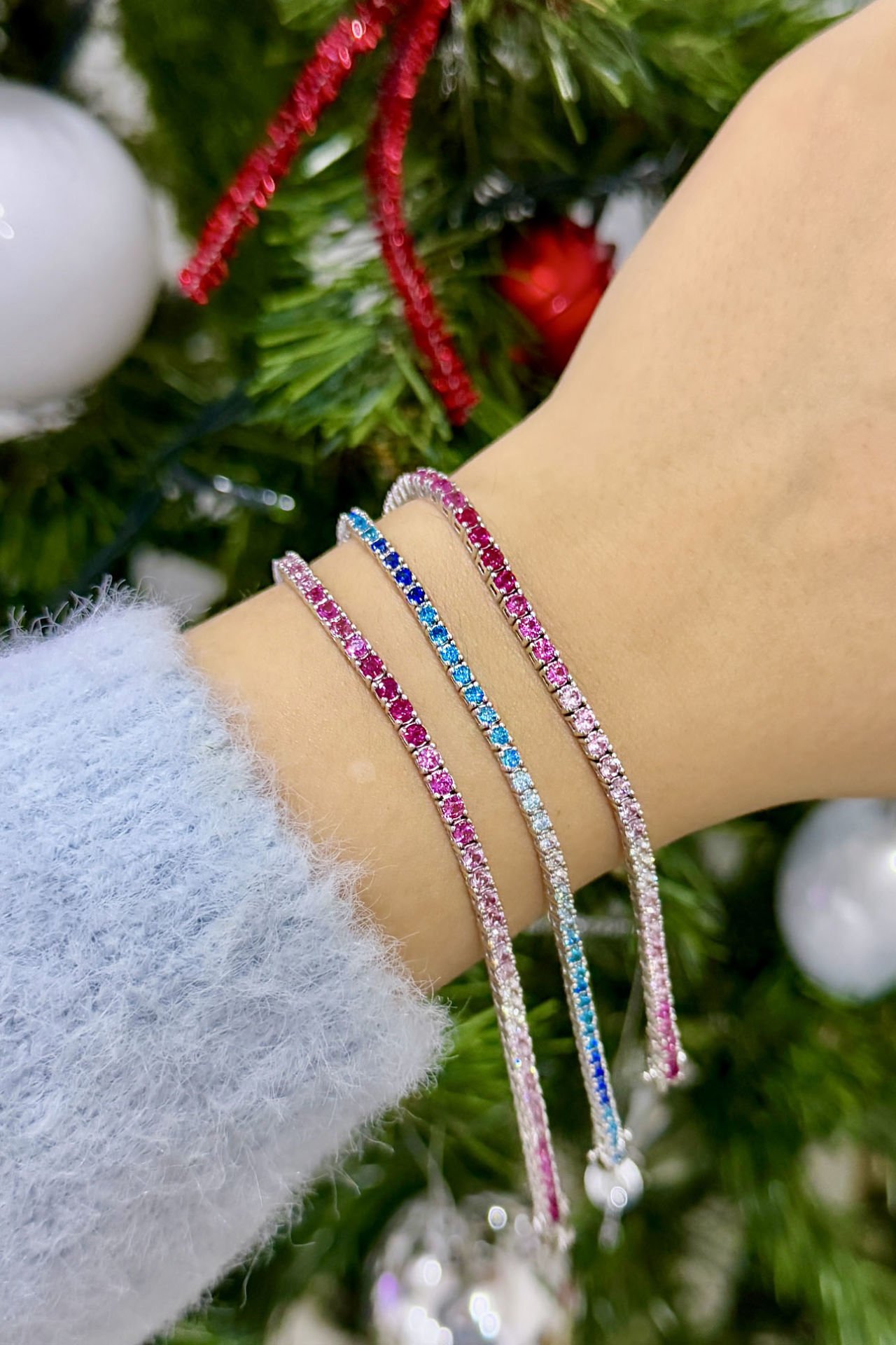 İthal Mavi Suyolu Gümüş Bileklik