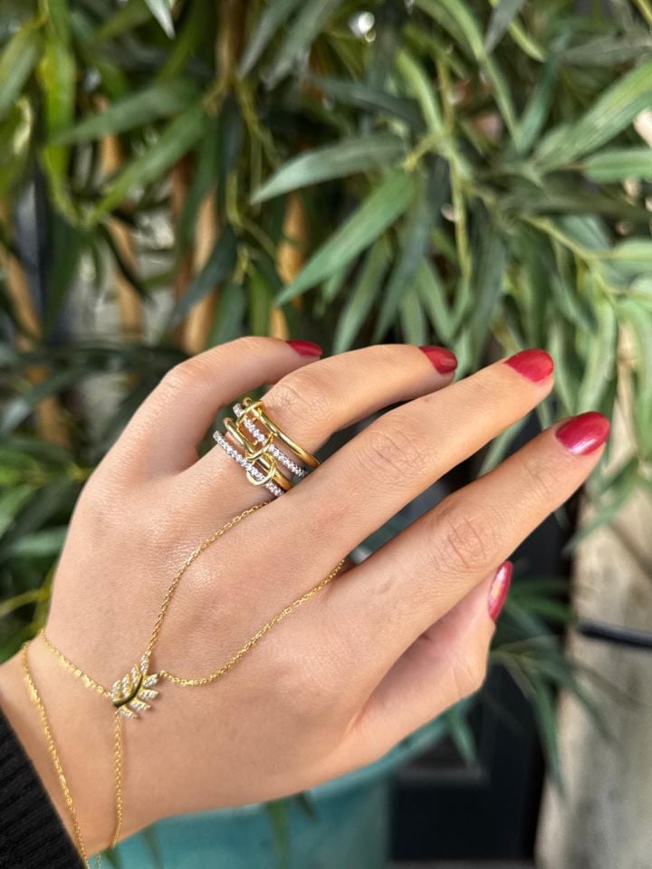 Dörtlü Gümüş Yüzük