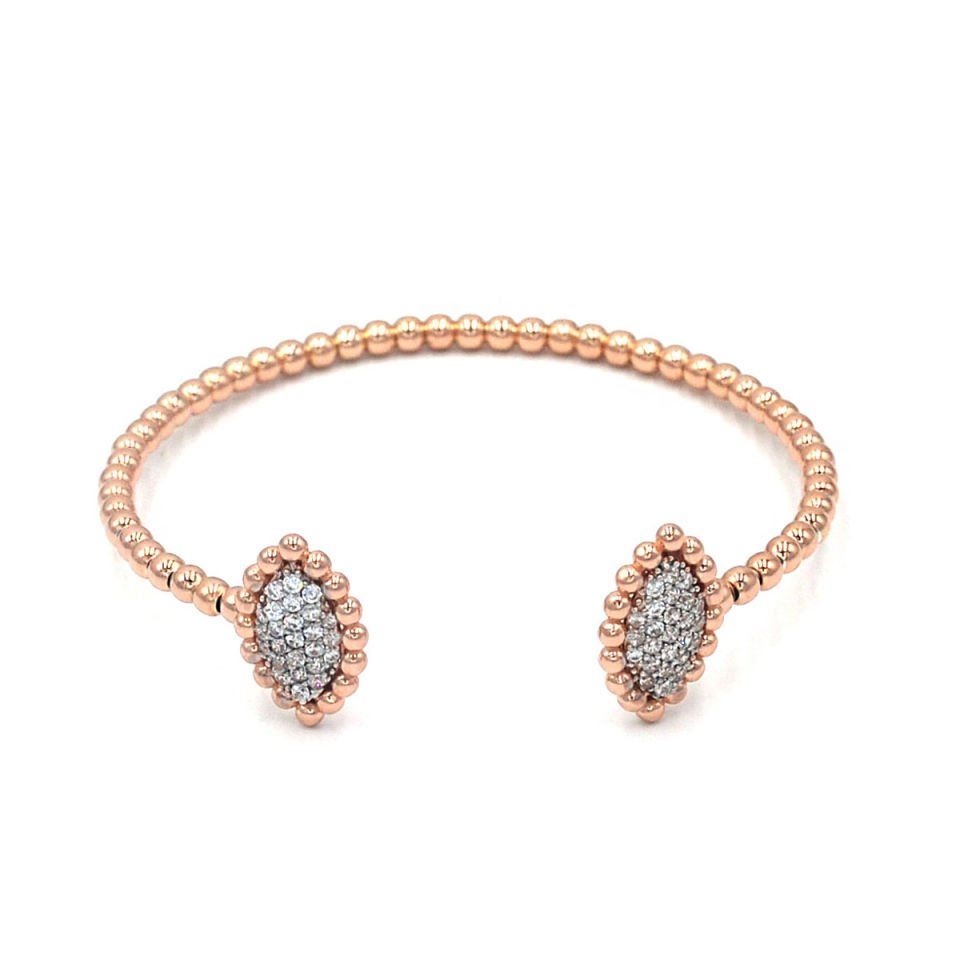 Pırlanta Kesim Gümüş Bileklik