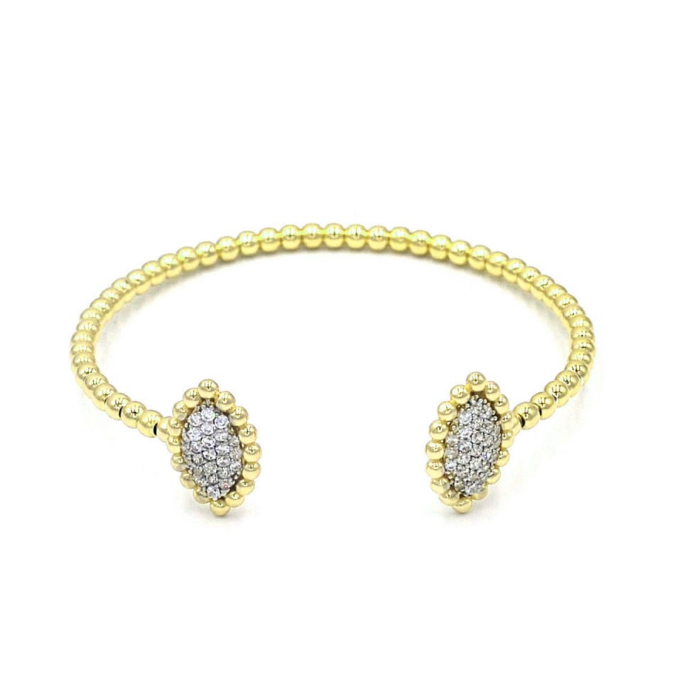 Pırlanta Kesim Gümüş Bileklik