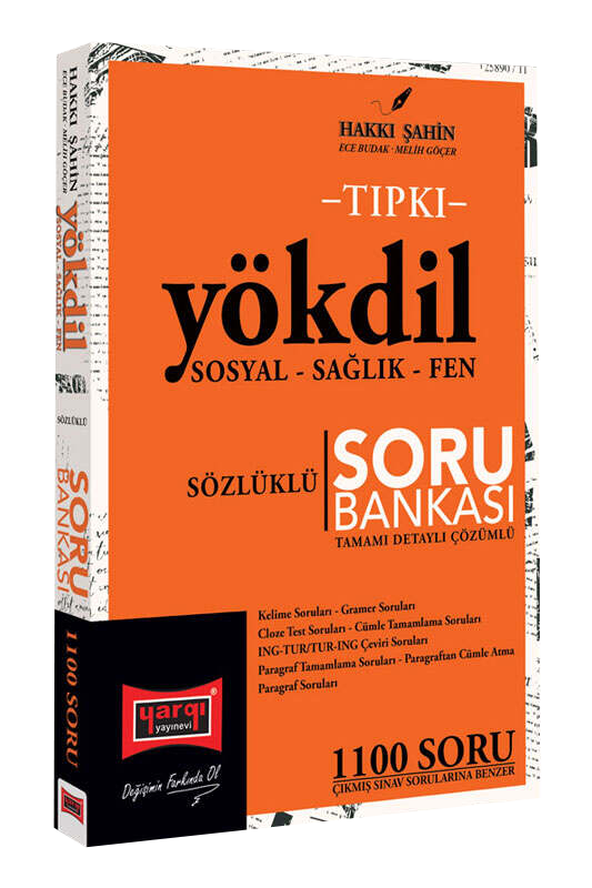 TIPKI YÖKDİL SORU BANKASI - TAMAMI DETAYLI DETAYLI ÇÖZÜMLÜ