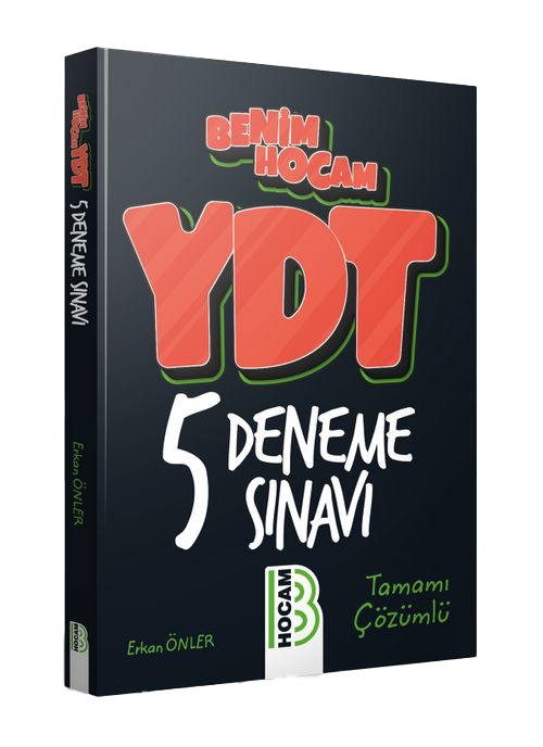 YDT - Tamamı Çözümlü 5 Deneme Sınavı | Erkan Önler Benim Hocam Yayınları