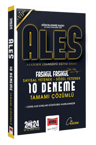 ALES 2024 Çıkması Muhtemel Sorular Tamamı Çözümlü 10 Deneme