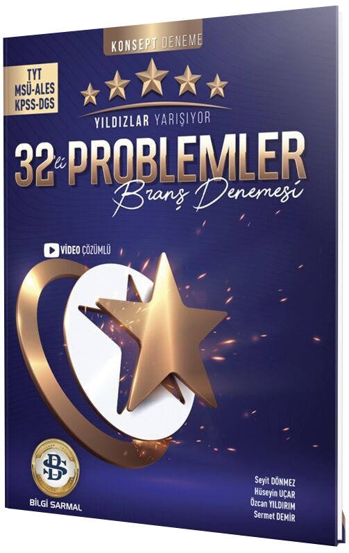 TYT MSÜ ALES KPSS DGS Problemler Yıldızlar Yarışıyor 32 li Branş Denemesi
