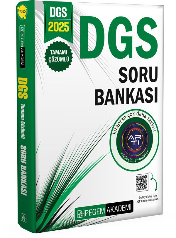 Pegem Akademi 2025 DGS Tamamı Çözümlü Soru Bankası