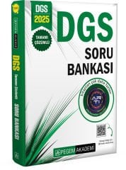 Pegem Akademi 2025 DGS Tamamı Çözümlü Soru Bankası