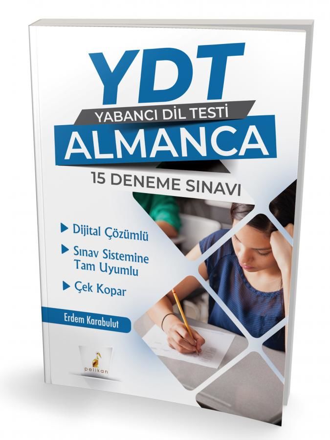 Pelikan YDT Almanca Dijital Çözümlü 15 Deneme Sınavı Çek Kopar