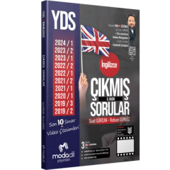 Modadil Yayınları YDS İngilizce Çıkmış Sorular Tamamı Video Çözümlü