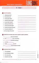 Yargı Yayınları A1 A2 B1 B2 Yaprak Testlerle Konuşmayı Öğren Bang Bang Worksheets