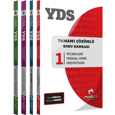 Modadil YDS Tamamı Çözümlü Modüler Soru Bankası Seti