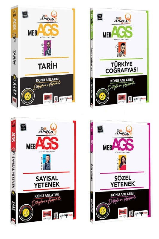 Yargı Yayınları 2025 MEB-AGS Anka Serisi Tamamı Çözümlü Branş Konu Anlatım Seti (4 Kitap)