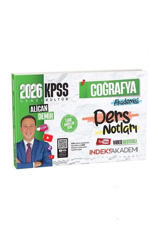 İndeks Akademi 2026 KPSS Coğrafya Akademisi Video Ders Notları