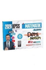 İndeks Akademi 2026 KPSS Matematik Akademisi Video Ders Notları
