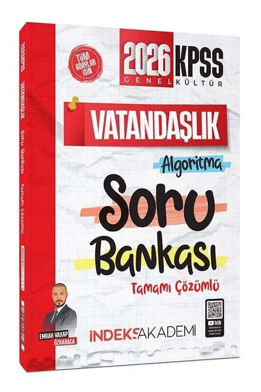 İndeks Akademi 2026 KPSS Vatandaşlık Algoritması Tamamı Çözümlü Soru Bankası