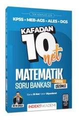 İndeks Akademi KPSS MEB-AGS ALES DGS Matematik Kafadan 10 Net Soru Bankası
