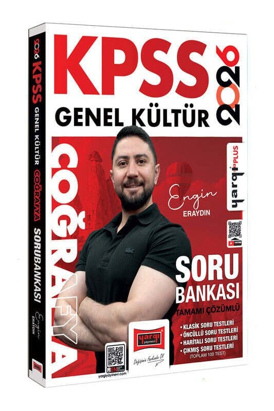 Yargı Yayınları 2026 KPSS Genel Kültür Tamamı Çözümlü Coğrafya Soru Bankası (Engin Eraydın)
