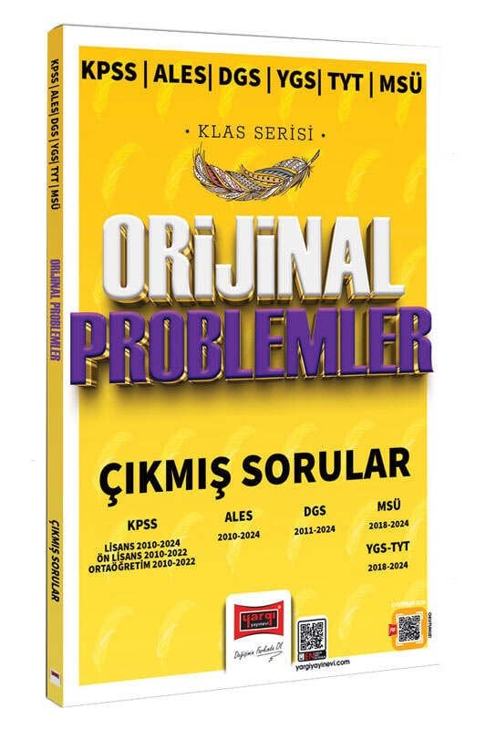 Yargı Yayınları 2025 KPSS ALES DGS YGS TYT MSÜ Klas Serisi Orijinal Problemler Çıkmış Sorular