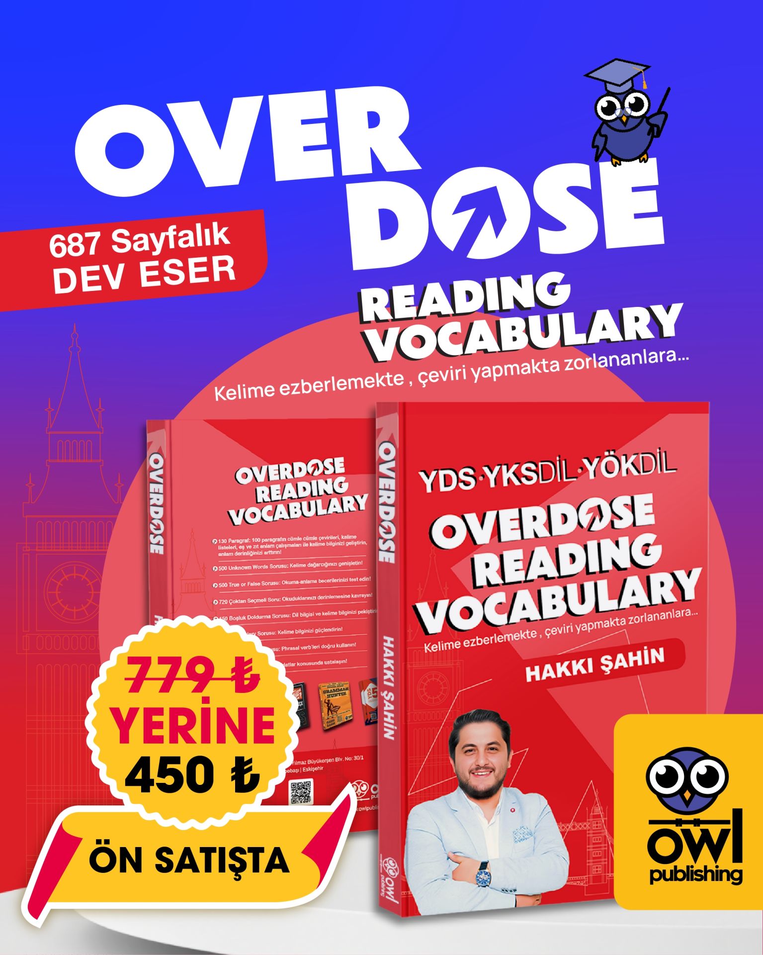 Hakkı Hoca'dan Overdose Reading Vocabulary (Ön Satış)