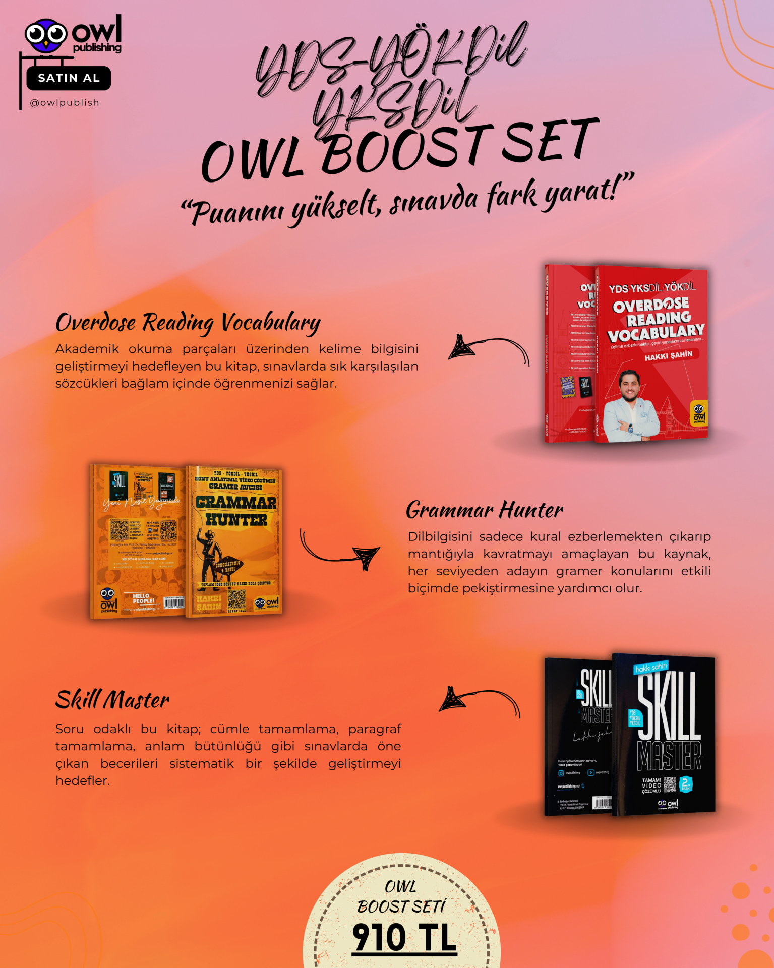 OWL Boost | Orta Seviye Sınav Strateji ve Becerileri Geliştirme Seti