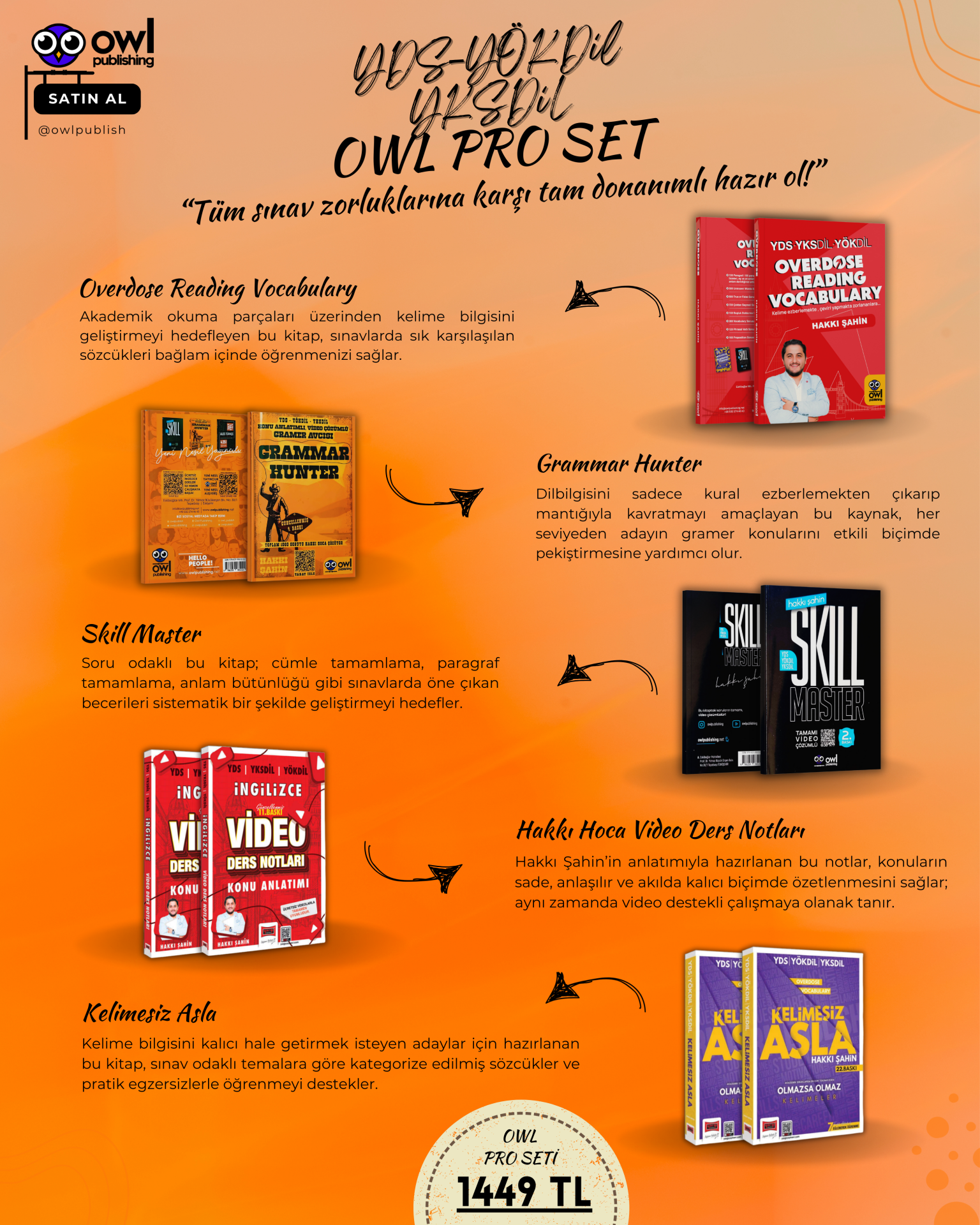 OWL Pro | İleri Seviye Tüm Yönleriyle Sınav Hazırlık Seti