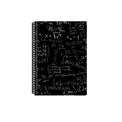 Papirüs Black Sert Kapak 120 Yaprak 16X23cm Spiralli Çizgili Defter