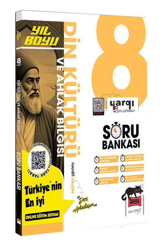 Yargı Ders Arkadaşım 8.Sınıf LGS Din Kültürü ve Ahlak Bilgisi Yıl Boyu Soru Bankası
