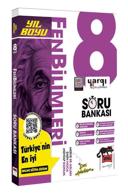 Yargı Ders Arkadaşım 8.Sınıf LGS Fen Bilimleri Yıl Boyu Soru Bankası