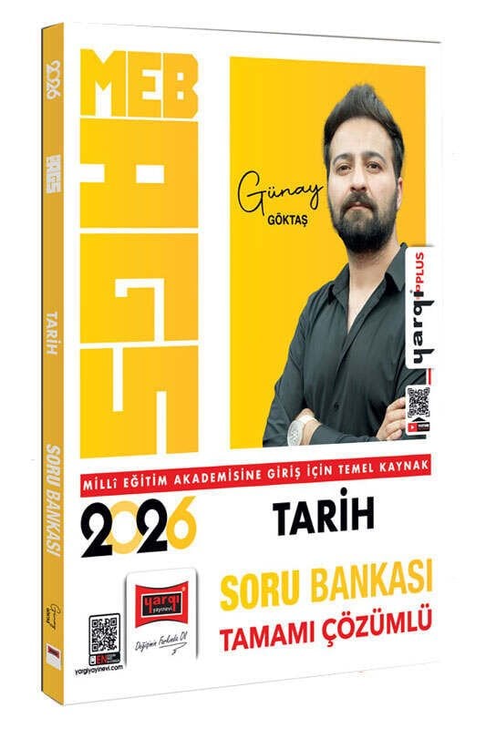 Yargı Yayınları 2026 MEB-AGS Tamamı Çözümlü Tarih Soru Bankası (Günay Göktaş)
