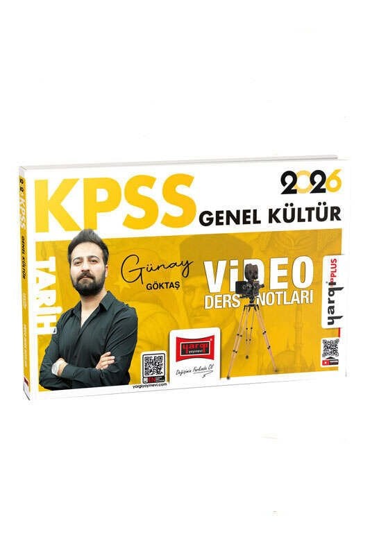 Yargı Yayınları 2026 KPSS Genel Kültür Tarih Video Ders Notları (Günay Göktaş)
