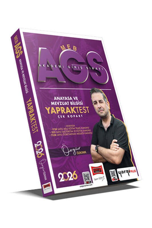 Yargı Yayınları 2026 MEB-AGS Anayasa ve Mevzuat Bilgisi Çek Kopart Yaprak Test
