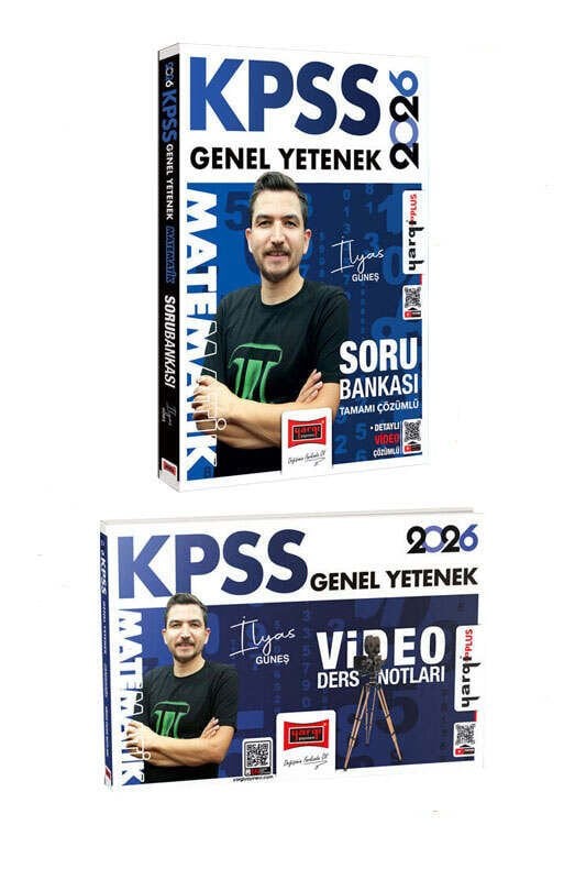Yargı Yayınları 2026 KPSS Genel Yetenek Matematik Soru Bankası ve Video Ders Notları Seti (İlyas Güneş)