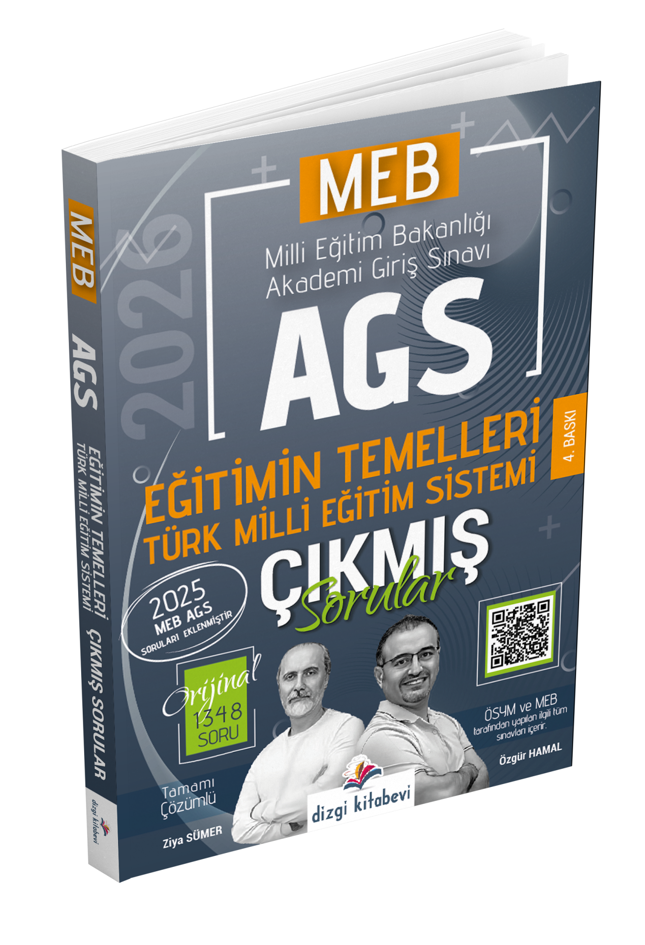 Dizgi Kitap 2026 MEB AGS Tamamı Video Çözümlü Eğitimin Temelleri Türk Milli Eğitim Sistemi Çıkmış Sorular 4. Baskı Ziya Sümer Özgür Hamal