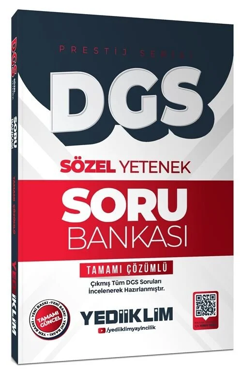2026 DGS Prestij Sözel Yetenek Soru Bankası Çözümlü