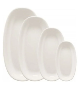 Bonna Gourmet Oval Kayık Tabak 24x14 cm