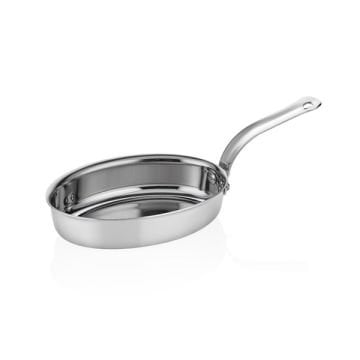 Altınbaşak Multi Metal Çelik Oval Mini Tava 11x17 cm