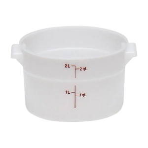 Cambro Polietilen Yuvarlak Saklama Kapları 1,9 lt