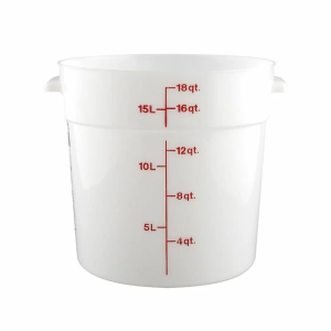 Cambro Polietilen Yuvarlak Saklama Kapları 17,2 lt