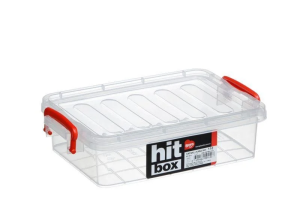 Bora Plastik Hit Box Gıdaya Uygun Kapaklı Saklama Kabı 1,0 lt