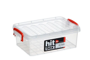 Bora Plastik Hit Box Gıdaya Uygun Kapaklı Saklama Kabı 1,3 lt