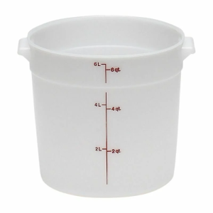 Cambro Polietilen Yuvarlak Saklama Kapları 5,7 lt