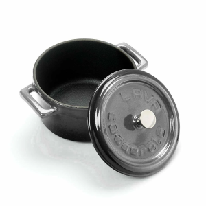 Lava Döküm Mini Tencere 0,35 Lt Gri