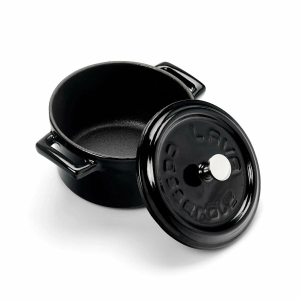 Lava Döküm Mini Tencere 0,35 Lt Siyah