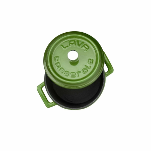 Lava Döküm Mini Tencere 0,35 Lt Yeşil