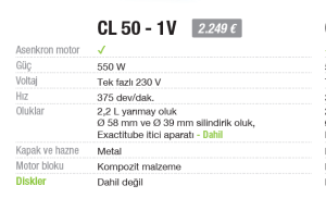 Robot Coupe Sebze Doğrama Makinesi - (CL 50 Ultra -1V)