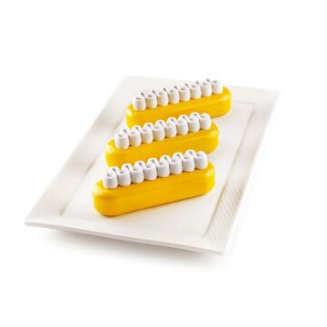 Silikomart 6'lı Kıt Pop Eclaır Mini Ekler Kalıbı