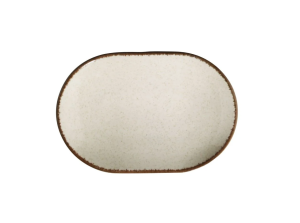 Kütahya Porselen Color X Tarçın Kayık Tabak 24 cm