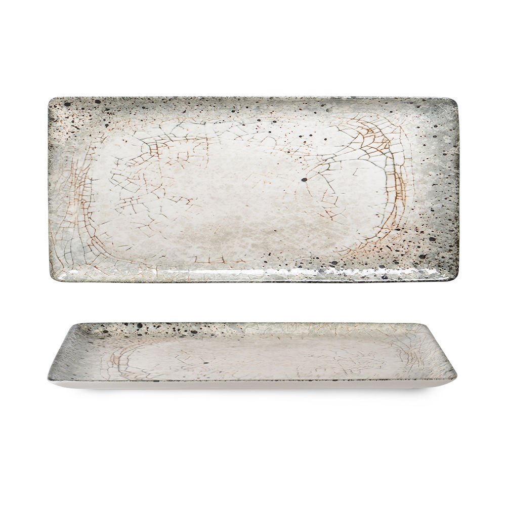 Rinart Porselen Sedir Flora Dikdörtgen Servis Tabağı 33x17 cm