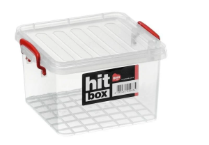 Bora Plastik Hit Box Gıdaya Uygun Kare Kapaklı Saklama Kabı 3,5 lt