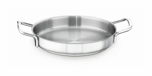 Kapp Çift Saplı Çelik Tava 40x8 cm / 10,1 Ltr.