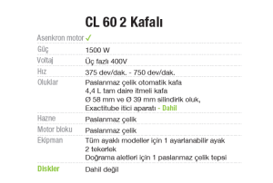 Robot Coupe Sebze Doğrama Makinesi - CL 60 İki Kafalı